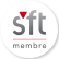 Badge de membre à la SFT : La Société française des traducteurs. (Syndicat professionnel des traducteurs)